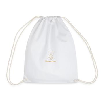Le silence est le pouvoir - Golden Line - Sac de sport léger - blanc - Devant