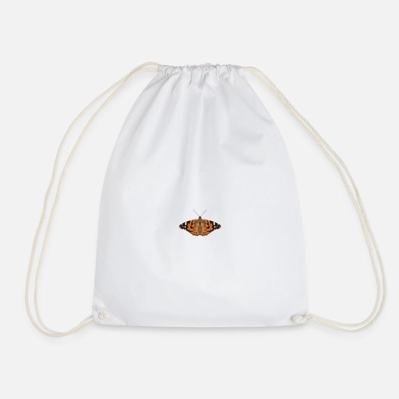 Butterflies: The Goldfinch - Drawstring Bag - white