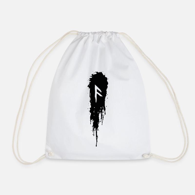 Ansuz - Drawstring Bag - white