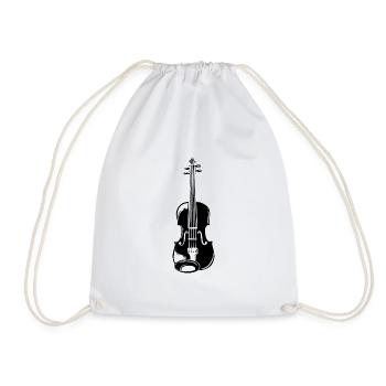 Violon Violon Instrument de musique - Sac de sport léger - blanc - Devant
