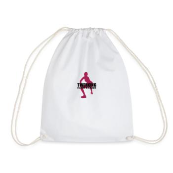 twerk n'est pas un dicton drôle crime - Sac de sport léger - blanc - Devant