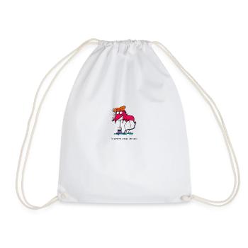 Je pompe donc je suis... - Sac de sport léger - blanc - Devant