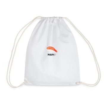 Sushi yum - Drawstring Bag - white - Front