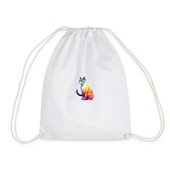 Pride Cat - Drawstring Bag - white - Front