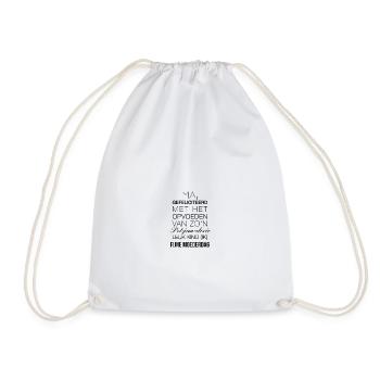 Fun Mother's Day Text Design - Drawstring Bag - white - Front