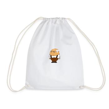 Grandfather - Drawstring Bag - white - Front