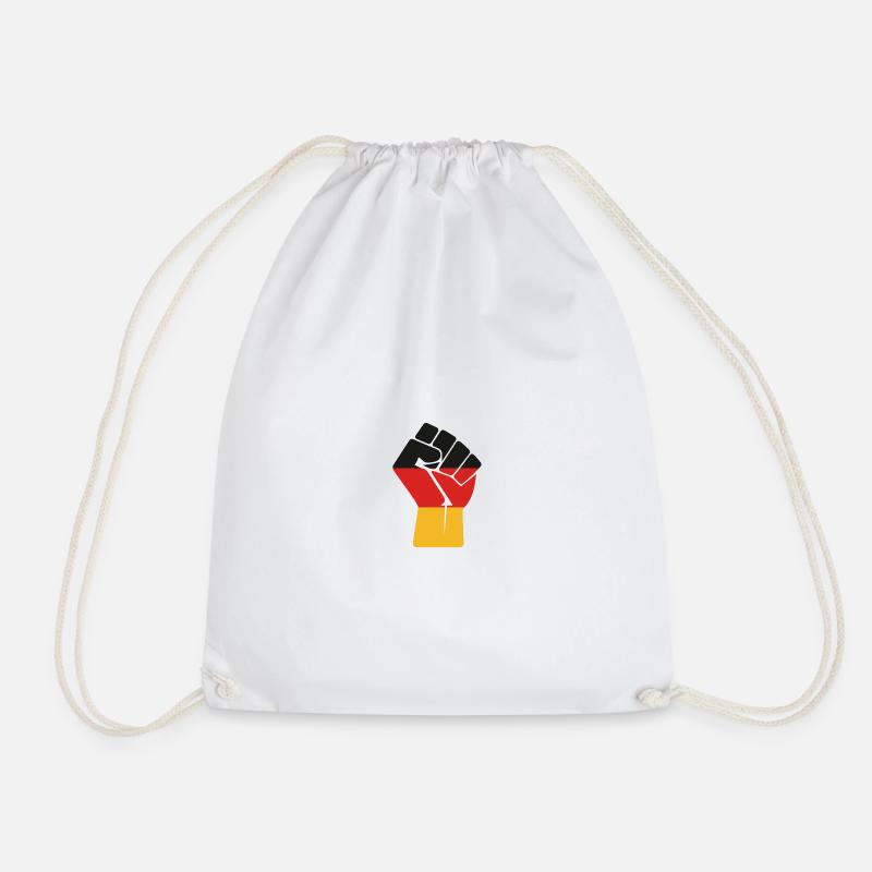 Flaggenfaust Kraft der Einheit - Turnbeutel - Weiß