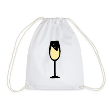 Vin, fête, célébration - Sac de sport léger - blanc - Devant
