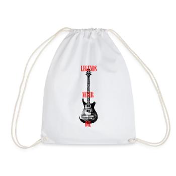Legends never die - guitar - Turnbeutel - Weiß - Vorne