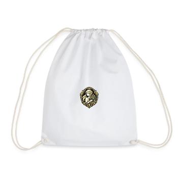 Golden Grain Queen Emblem - Drawstring Bag - white - Front