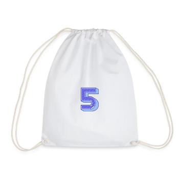5. 5 YEARS. 5th ANNIVERSARY. 5 YEAR ANNIVERSARY - Drawstring Bag - white - Front