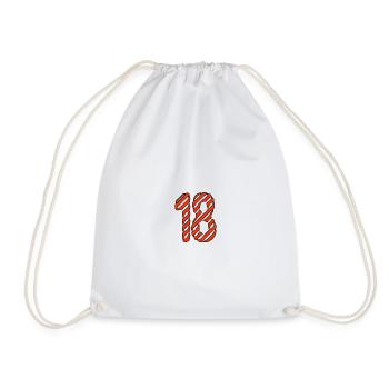 ANNIVERSARY. HAPPY BIRTHDAY. HAPPY BIRTHDAY. - Drawstring Bag - white - Front