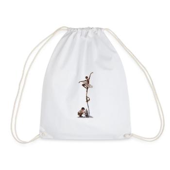 The Dance of Imagination - Drawstring Bag - white - Front