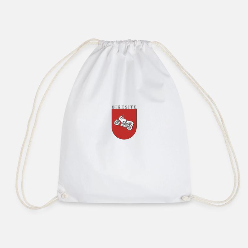 Bikesite NDS - Drawstring Bag - white