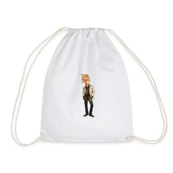 Punk Suit Portrait - Drawstring Bag - white - Front