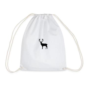 Black Deer - Turnbeutel - Weiß - Vorne