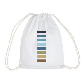 Nuances de brun bleu - Sac de sport léger - blanc - Devant