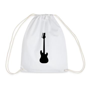 bass - Drawstring Bag - white - Front