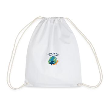 Planet Power: Clean Energy Globe - Drawstring Bag - white - Front