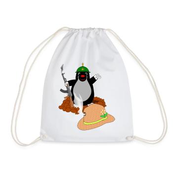 Battle Mole - Drawstring Bag - white - Front