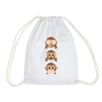 Édition limitée de Monkey Emoji - Sac de sport léger - blanc - Devant