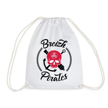 Breizh Pirates - Sac de sport léger - blanc - Devant