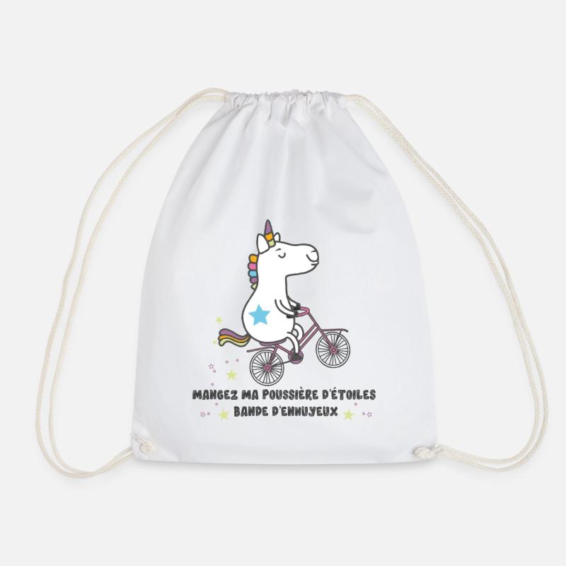french unicorn - Turnbeutel - Weiß