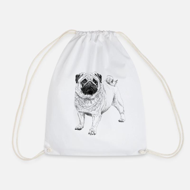 Pug - Sac de sport léger - blanc