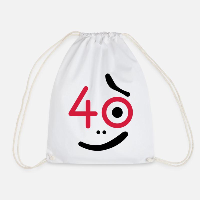 40 Jahre - so what? - Turnbeutel - Weiß