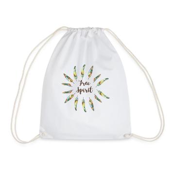 Free Spirit - Drawstring Bag - white - Front