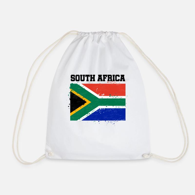 South Africa - Drawstring Bag - white
