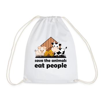 Sauver les animaux - Sac de sport léger - blanc - Devant