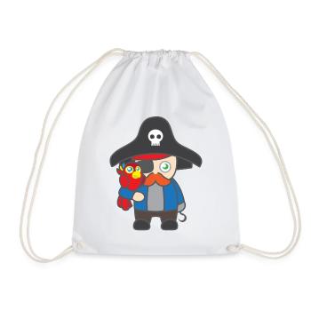 Motif pour enfants Shirtmotiv Pirate chemise pirate avec ara - Sac de sport léger - blanc - Devant