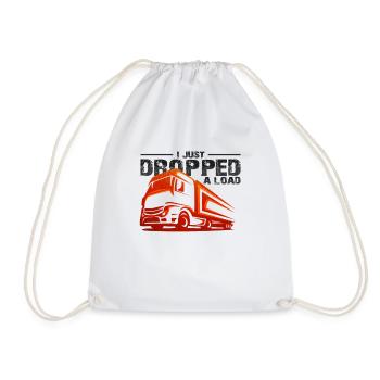 Trucker - Drawstring Bag - white - Front