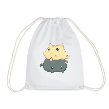Cats Kitten Cat Kitten Cute kitty animal - Drawstring Bag - white - Front