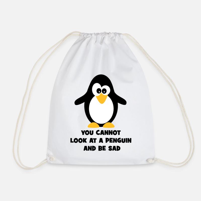 Pinguin - Turnbeutel - Weiß