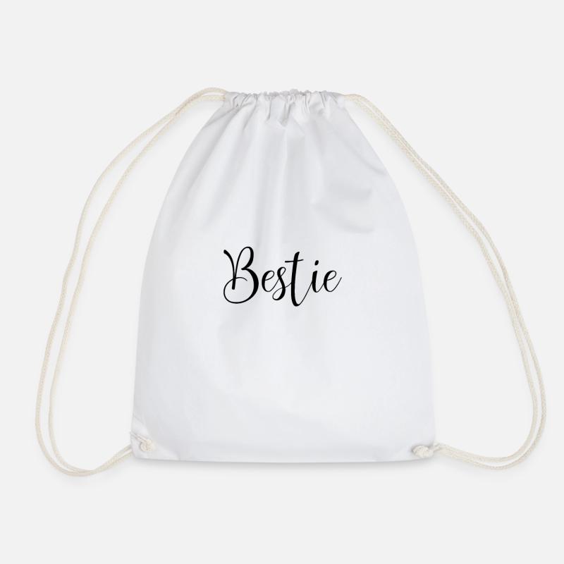 Beast Best Friends - Drawstring Bag - white
