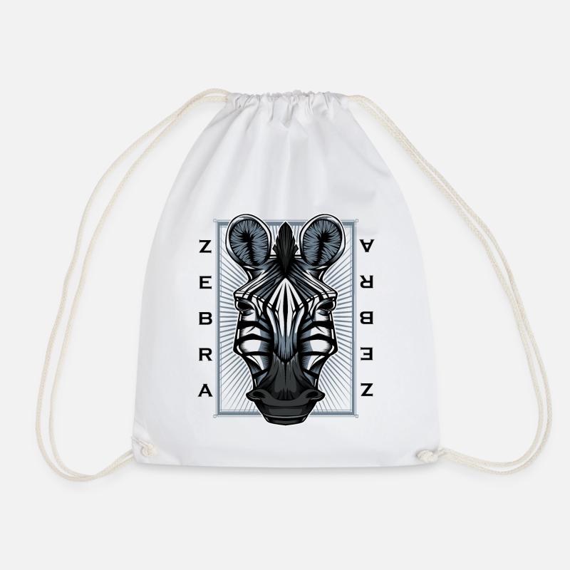 Zebras - Turnbeutel - Weiß