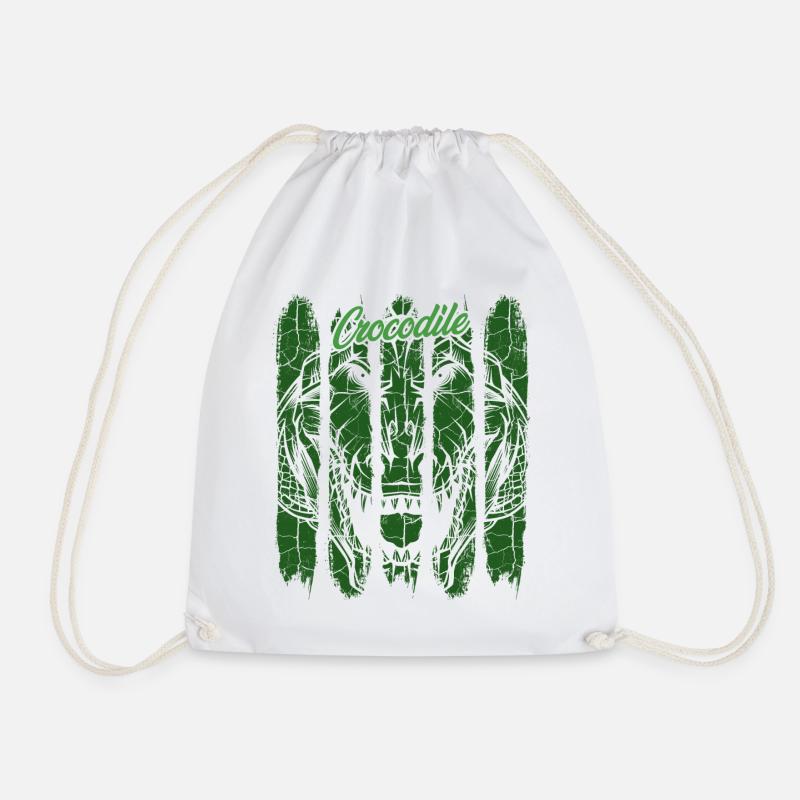 Crocodile rétro - Sac de sport léger - blanc