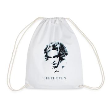beethoven exzentriker genie musik taub komponist f - Turnbeutel - Weiß - Vorne