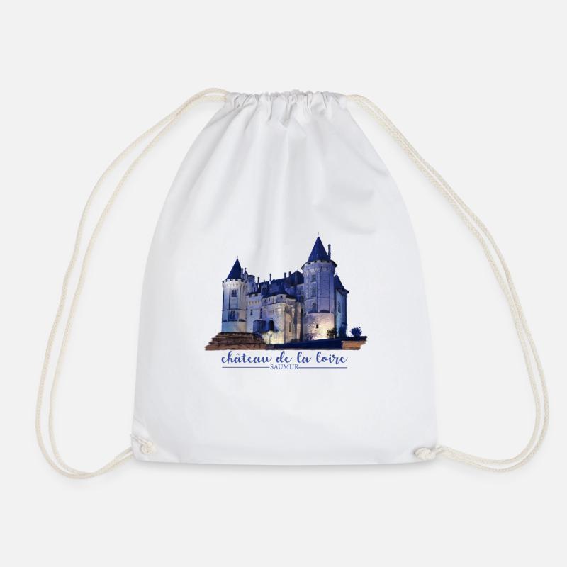 Loire's castles - Drawstring Bag - white