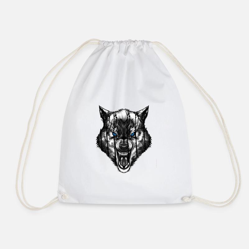 Wolf - Turnbeutel - Weiß