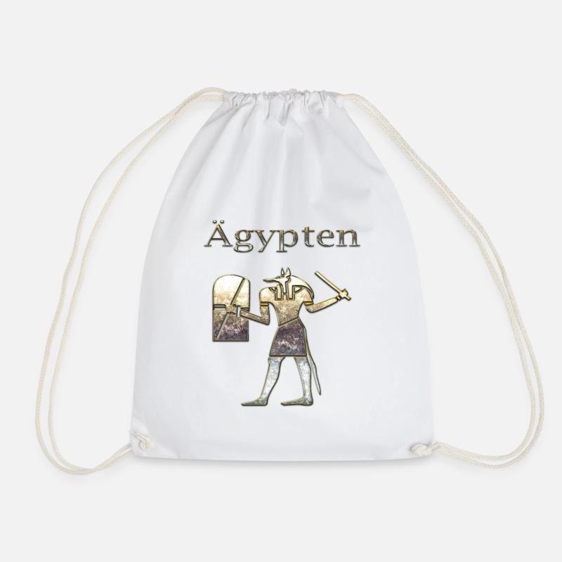 Egypt 60th - Drawstring Bag - white