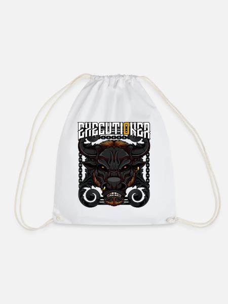 Executioner Bulle Stier Hausrind Wildtier Geschenk - Turnbeutel - Weiß