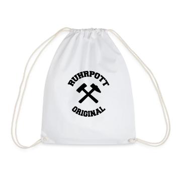 Ruhrpott Original Schlägel und Eisen - Turnbeutel - Weiß - Vorne