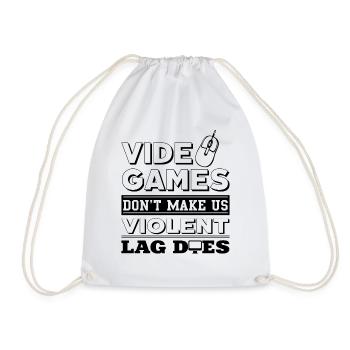 Gamer - Turnbeutel - Weiß - Vorne