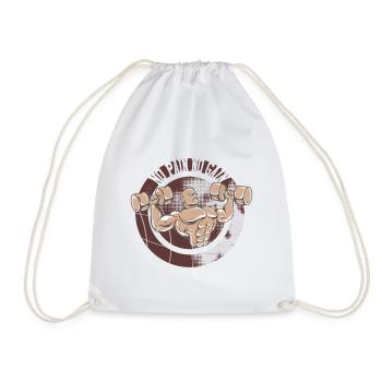 Pas de douleur, pas de gain - Sac de sport léger - blanc - Devant