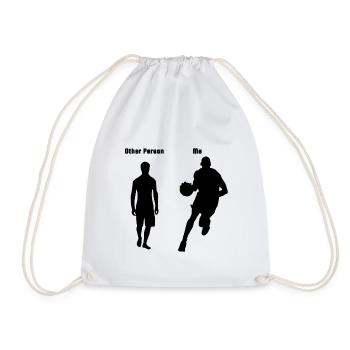 Basketballer jersey sports ball sport gift - Drawstring Bag - white - Front