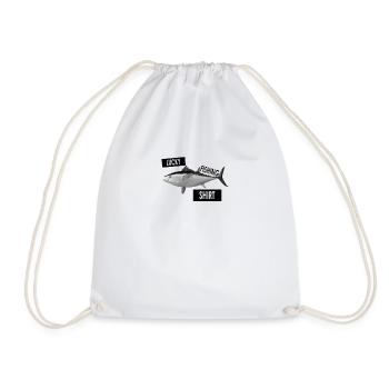 Chemise de pêche chanceux - Sac de sport léger - blanc - Devant