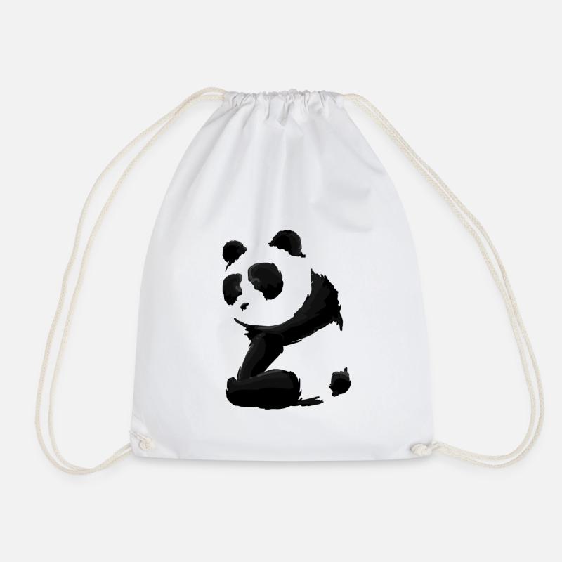 Panda - Turnbeutel - Weiß